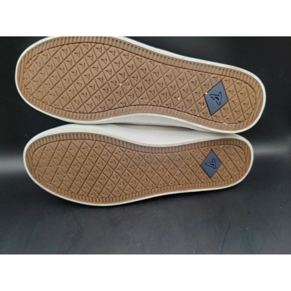 Sperry Top Sider Crest Vibe Womens Oat Beige Tan Boat Slip On Shoes Size 8.5